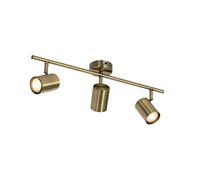 QAZQA jeana - Spot plafond, plafonnier - 3 lumière - L 50.5 cm - Bronze - Moderne - éclairage intérieur - Salon I Chambre I Cuisine I Salle à manger