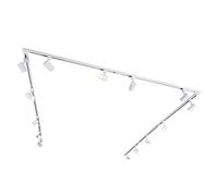 QAZQA jeana - Système de rail spot luminaire plafond, plafonnier compatible pour led - 14 lumière - L 800 cm - Blanc - Moderne - éclairage intérieur - Salon I Chambre I Cuisine I Salle à manger