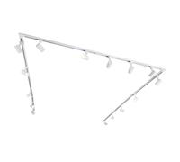 QAZQA jeana - Système de rail spot luminaire plafond, plafonnier compatible pour led - 15 lumière - L 765 cm - Blanc - Moderne - éclairage intérieur - Salon I Chambre I Cuisine I Salle à manger
