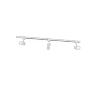 QAZQA jeana - Système sur rail spot luminaire plafond, plafonnier compatible pour led - 3 lumière - L 100 cm - Blanc - Moderne - éclairage intérieur - Salon I Chambre I Cuisine I Salle à manger