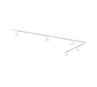 QAZQA jeana - Système sur rail spot luminaire plafond, plafonnier compatible pour led - 5 lumière - L 300 cm - Blanc - Moderne - éclairage intérieur - Salon I Chambre I Cuisine I Salle à manger