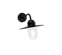 Qazqa kansas - Applique murale - 1 lumière - Ø 29.4 cm - Noir - Moderne - éclairage extérieur - Salle de bains