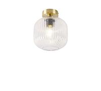 Qazqa karel - Plafonnier - 1 lumière - Ø 200 mm - Doré/Laiton - Art Deco - éclairage intérieur - Salon I Chambre I Cuisine I Salle à manger