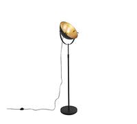 Qazqa magnax - Lampadaire - 1 lumière - H 169 cm - Noir - Rustique - éclairage intérieur - Salon I Chambre