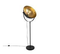 Qazqa magnax - Lampadaire - 1 lumière - H 187 cm - Noir - Rustique - éclairage intérieur - Salon I Chambre