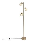 QAZQA mesh - Lampadaire - 3 lumière - H 150 cm - Doré - Moderne, Design - éclairage intérieur - Salon I Chambre