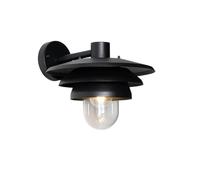 Qazqa morty - Applique murale - 1 lumière - L 28.5 cm - Noir - Design - éclairage extérieur