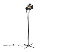 Qazqa movie - Lampadaire - 1 lumière - H 1670 mm - Noir - Rustique - éclairage intérieur - Salon I Chambre