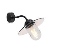 Qazqa munich - LED Applique murale - 1 lumière - L 26 cm - Noir - Rustique - éclairage extérieur - Salle de bains