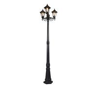 QAZQA new haven - Lanterne - 3 lumière - Ø 530 mm - Noir - Classique/Antique - éclairage extérieur