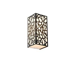 Qazqa nicole - Applique murale - 1 lumière - L 12.4 cm - Noir - Classique/Antique - éclairage extérieur