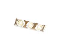 QAZQA oneon trimless 50 - Spot encastrable - 3 lumière - L 269 mm - Blanc - Design, Moderne - éclairage intérieur - Salon I Chambre I Cuisine I Salle à manger
