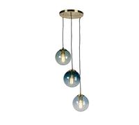 QAZQA pallon - Suspension - 3 lumière - Ø 450 mm - Laiton - Art Deco - éclairage intérieur - Salon I Chambre