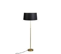 Qazqa Parte - Lampe sur pied réglable - 1 lumière - H 168 mm - Noir et Or - Classique/Antique - éclairage intérieur - Salon I Chambre