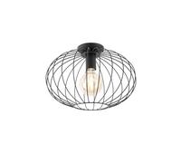Qazqa Plafonnier intelligent noir avec WiFi G95 - Margarita
