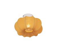 Qazqa plu ayesha - Plafonnier - 1 lumière - Ø 27 cm - Doré - Japandi - éclairage intérieur - Salon I Chambre I Cuisine I Salle à manger