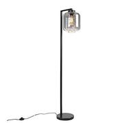 Qazqa qara - Lampadaire - 1 lumière - H 1530 mm - Noir - Design - éclairage intérieur - Salon I Chambre I Cuisine I Salle à manger