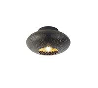 Qazqa radiance - Plafonnier - 1 lumière - Ø 25 cm - Noir - Oriental - éclairage intérieur - Salon I Chambre