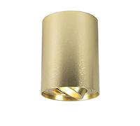 Qazqa rondoo up - Spot plafond, plafonnier - 1 lumière - Ø 95 mm - Doré - Moderne - éclairage intérieur - Salon I Chambre I Cuisine I Salle à manger
