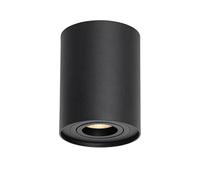 Qazqa rondoo up - Spot plafond, plafonnier - 1 lumière - Ø 97 mm - Noir - Moderne - éclairage intérieur - Salon I Chambre I Cuisine I Salle à manger