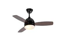 Qazqa rotar - Ventilateur de plafond - 2 lumière - Ø 960 mm - Noir - Moderne - éclairage intérieur - Salon I Chambre I Cuisine I Salle à manger