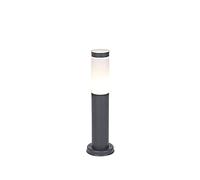 QAZQA rox - éclairage de terrasse et d'allée de jardin - 1 lumière - Ø 75 mm - Gris foncé - Moderne - éclairage extérieur
