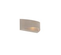 Qazqa Rustique Applique Murale Vã©Gã©Tale Semi-Circulaire En Bã©Ton - Adelaide Pierre/ Gris Autres / Luminaire / Lumiere / ÃClairage / Intã©Rieur / Salon / Cuisine G9 Max. 1 X 25 Watt Gris
