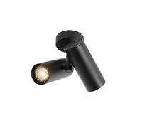 Qazqa scopio - Spot plafond, plafonnier - 2 lumière - L 179 mm - Noir - Design - éclairage intérieur - Salon I Chambre I Cuisine I Salle à manger