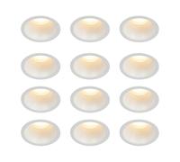 Qazqa Set van 12 Inbouwspot wit GU10 35mm IP44 - Dept