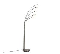 Qazqa sixties - LED Dimmable Lampadaire variateur inclus - 5 lumière - H 1800 mm - Acier - Design - éclairage intérieur - Salon I Chambre