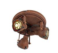 Qazqa sorra - Spot plafond, plafonnier - 3 lumière - Ø 210 mm - Brun rouille - Rustique - éclairage intérieur - Salon I Chambre I Cuisine I Salle à manger