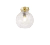 Qazqa sphere - Plafonnier - 1 lumière - Ø 200 mm - Doré/Laiton - Art Deco - éclairage intérieur - Salon I Chambre I Cuisine I Salle à manger