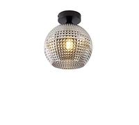 Qazqa sphere - Plafonnier - 1 lumière - Ø 200 mm - Noir - Art Deco - éclairage intérieur - Salon I Chambre I Cuisine I Salle à manger