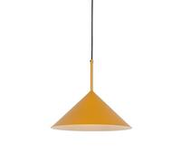 Qazqa triangolo - Suspension - 1 lumière - Ø 35 cm - Jaune - Design - éclairage intérieur - Salon I Chambre I Cuisine I Salle à manger