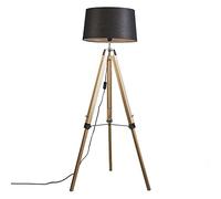 Qazqa Tripod 45 R - Lampe sur pied réglable - 1 lumière - H 1515 mm - Blanc - Rustique - éclairage intérieur - Salon I Chambre I Cuisine I Salle à manger
