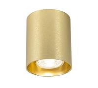 Qazqa tubo - LED Smart Dimmable Spot plafond, plafonnierincl. wifi variateur inclus - 1 lumière - Ø 80 mm - Doré - Moderne, Design - éclairage intérieur - Salon I Chambre I Cuisine I Salle à manger