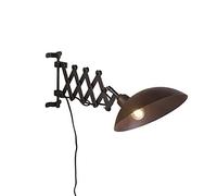 Qazqa tyne - Applique murale avec bras flexible - 1 lumière - L 550 mm - Bronze - Rustique - éclairage intérieur - Salon I Chambre