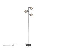 QAZQA vidro - Lampadaire - 3 lumière - H 150 cm - Noir - Art Deco - éclairage intérieur - Salon I Chambre I Cuisine I Salle à manger