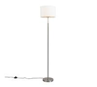 Qazqa vt - Lampadaire - 1 lumière - H 1510 mm - Blanc - Moderne - éclairage intérieur - Salon I Chambre I Cuisine I Salle à manger
