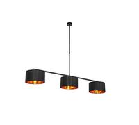 Qazqa vt - Suspension multiples - 3 lumière - L 125 cm - Noir - Moderne - éclairage intérieur - Salon I Chambre I Cuisine I Salle à manger