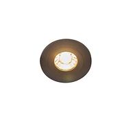 Qazqa xena - Spot encastrable - 1 lumière - Ø 78 mm - Noir - Moderne - éclairage extérieur - Salle de bains