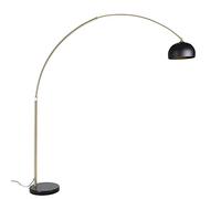 Qazqa xxl - Lampadaire avec Abat-Jour - 1 lumière - H 248 cm - Noir et Or - Moderne - éclairage intérieur - Salon I Chambre
