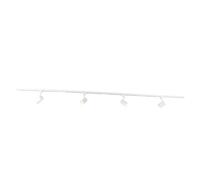 QAZQA yade - Système de rail spot luminaire plafond, plafonnier compatible pour led - 4 lumière - L 210 cm - Blanc - Moderne - éclairage intérieur - Salon I Chambre I Cuisine I Salle à manger