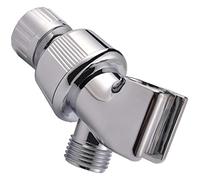 QAZWSXED LESANGBAIHUODIAN Dokour Support réglable avec boule pivotante pour accessoire de salle de bain, support universel pour pommeau de douche à main (chromé) (argenté)