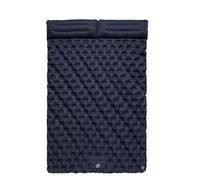 QAZWZG Double Inflatable Mattress with Built-in Pillow Pump Outdoor Sleeping Pad Camping Air Mat for Travel Backpacking Hiking pour Camping(Dark Blue)