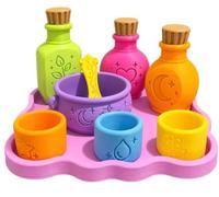 QAZWZG Kit De Jeu Potions Ensemble de Jeu Potions | Ensemble de jeu sensoriel Potion magique, for jeux sensoriels, activités à domicile et cadeaux(Color1)