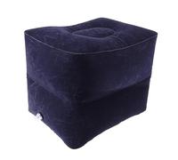 QAZWZG Repose-Pieds pour Avions Repose-Pieds Gonflable en Avion, 1 pièce, Oreiller Confortable, vol, Sommeil, Repos, Voyage, Coussin de Relaxation des Jambes pour Voiture, Voyage(Deep Blue)
