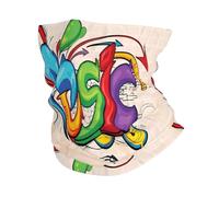 QAZWZML Bandeau de sport multifonction avec imprimé de style musical, masque chaud adapté pour le ski et les sports de plein air