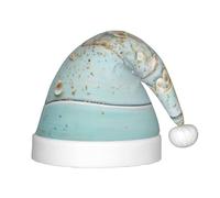 QAZWZML Beach Shell Sea Collection Vintage Boho Pattern Christmas Hat Kids Christmas Hats Suitable for Christmas Party and New Year Party