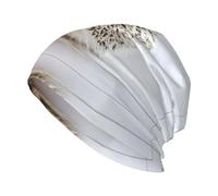 QAZWZML Bonnet en tricot extensible imprimé hérisson, chapeau de ski chaud, adapté pour les activités telles que la randonnée, la pêche et la course à pied, noir